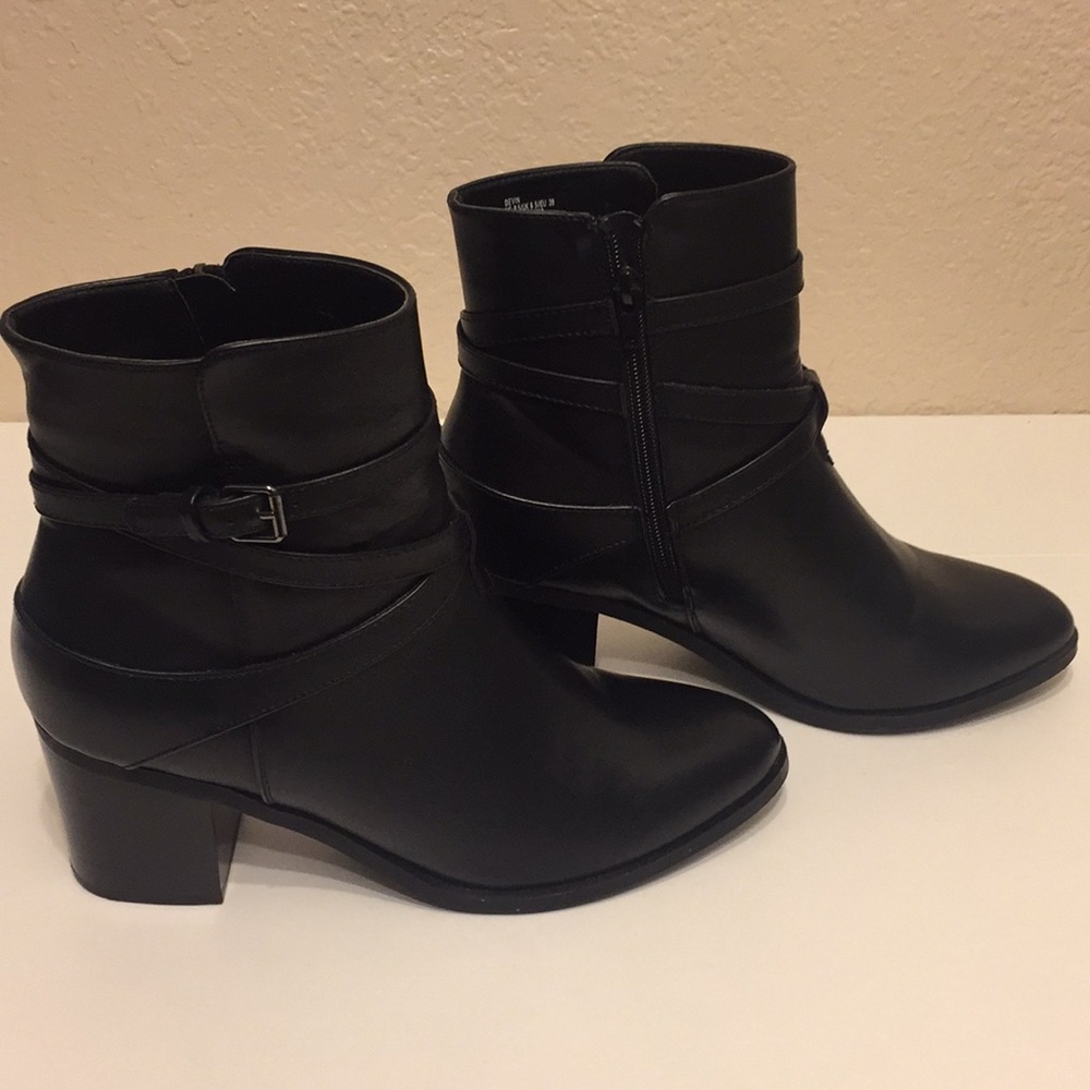 Black ankle boots
